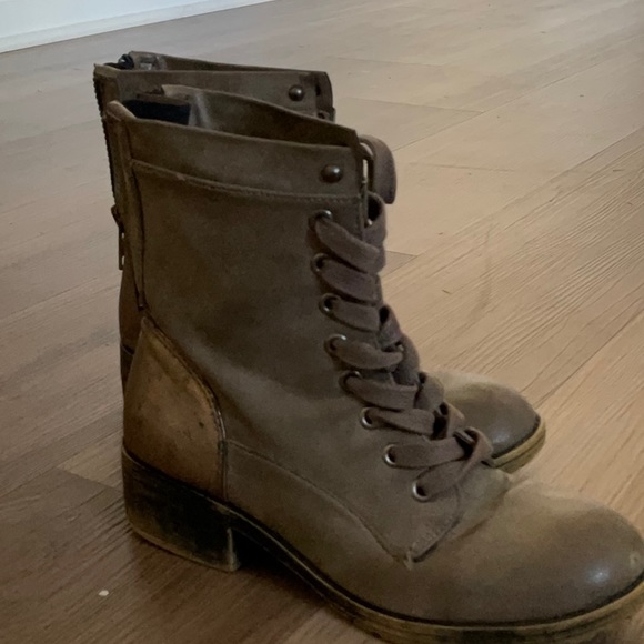Army style combat boots - Picture 2 of 4